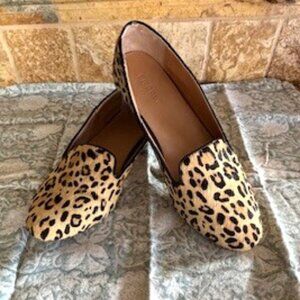 J.Crew Animal Print Loafers, Size 8